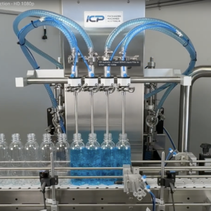 Auto Liquid Filling Machine in action